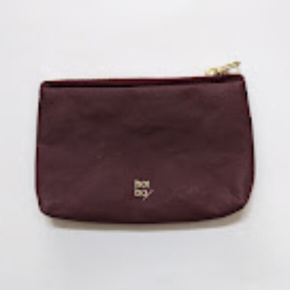 Hoi Bo Paper Mini Pouch in Maroon - Picture 2 of 3